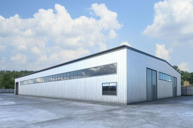 Structure m&eacute;tallique pr&eacute;fabriqu&eacute;e de grande port&eacute;e pour la logistique et la distribution