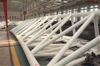 Curved Pipe Truss Lattice Steel Structure Supplier