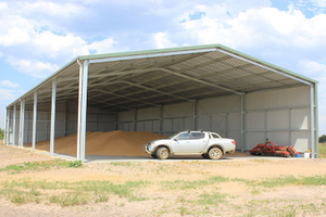 Galvanization Prefab Steel Shed For Grain Storage